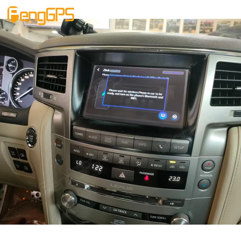 For Lexus Lx570 2007－2015 Car Radio Wireless Carplay Android Auto Intelligent System Multimedia Player Stereo GPS Navi Touch