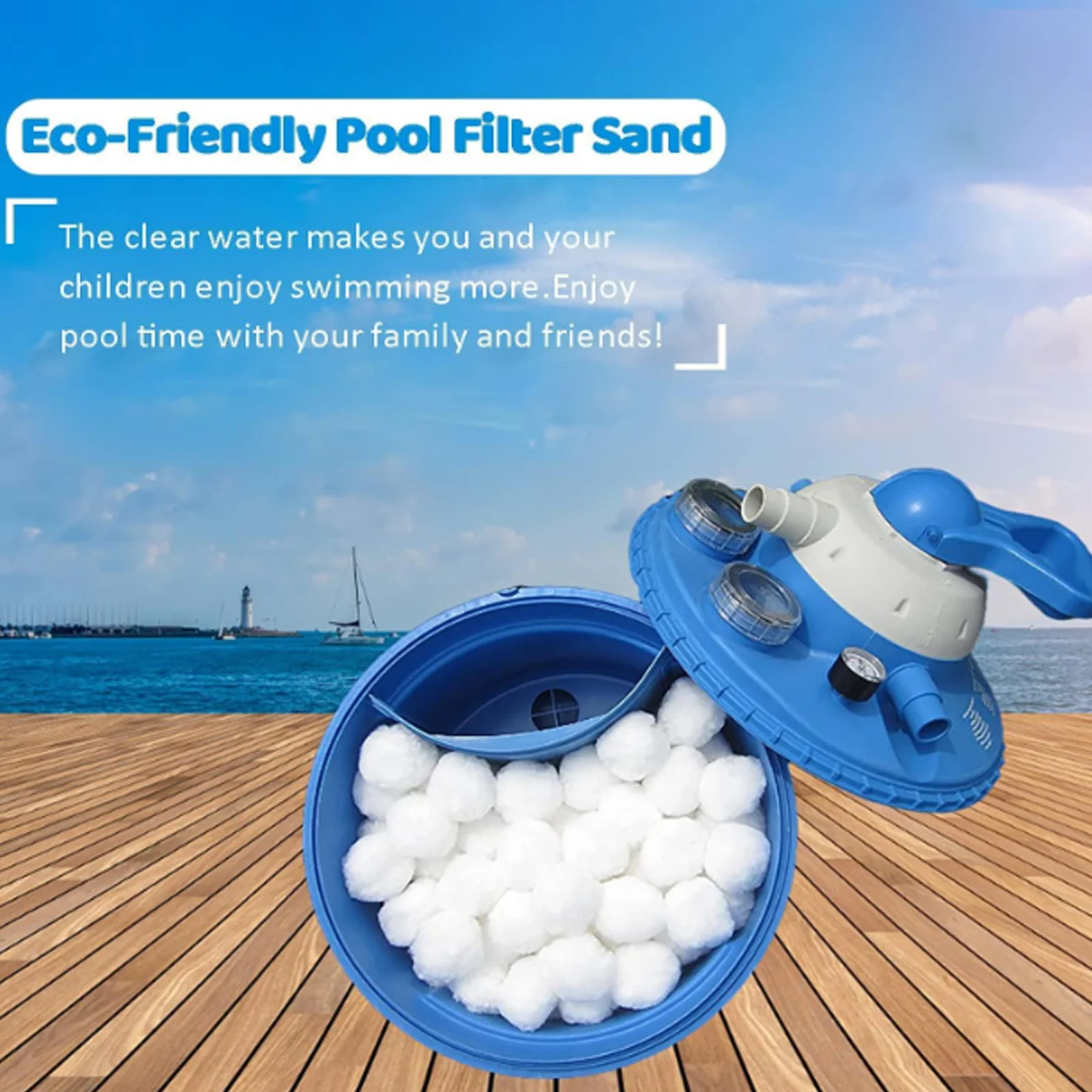 Eco-Friendly Filter Balls Lightweight and Reusable Fiber Ball for Swimming Pool Accessories