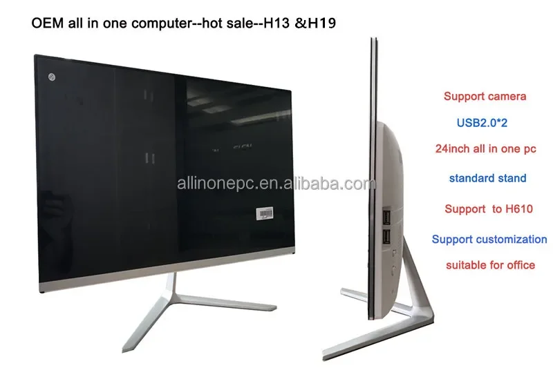 2022 New Products Manufacturer AIO PC 23.8'' Core I5 I7 I9 Laptops All-in-one Desktops All in One Pc Desktop Computers