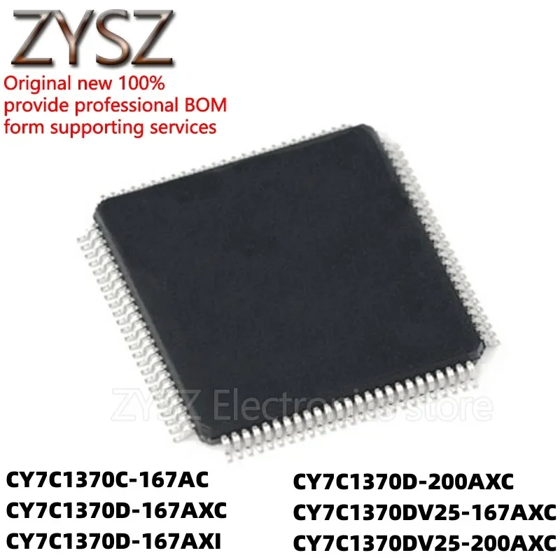 

5 шт. CY7C1370C-167AC 7C1370D-200AXC 7C1370DV25-200AXCT AXI QFP100