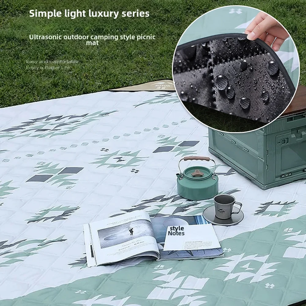 Big Size Waterproof Camping Mat Moisture-proof Campsite Rug Outdoor Park Beach Mat Foldable Moisture-proof Кемпинговый Коврик