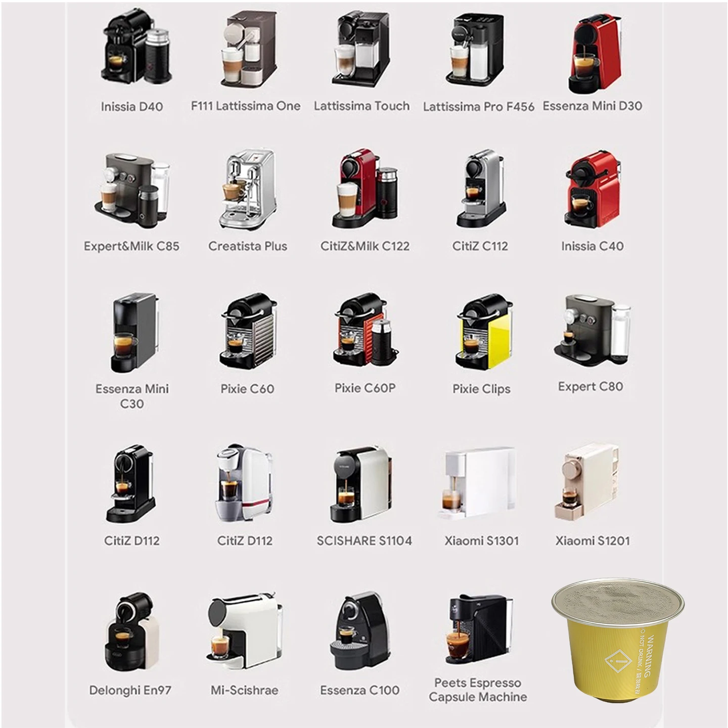 Coffee Machine Maintenance Cleaning Capsules, Universal Pod Cleaner for Espresso Coffee Makers, Remove Coffee Oil,