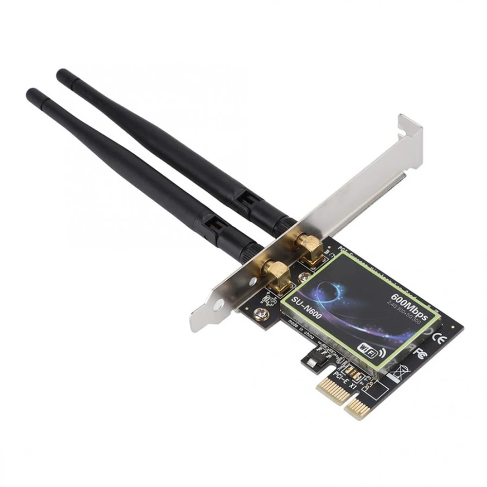 SU-N600 ثنائي النطاق 600 ميجا بت في الثانية PCI-E بطاقة الشبكة 2.4 جيجا/5 جيجا هرتز محول جيجابت إيثرنت