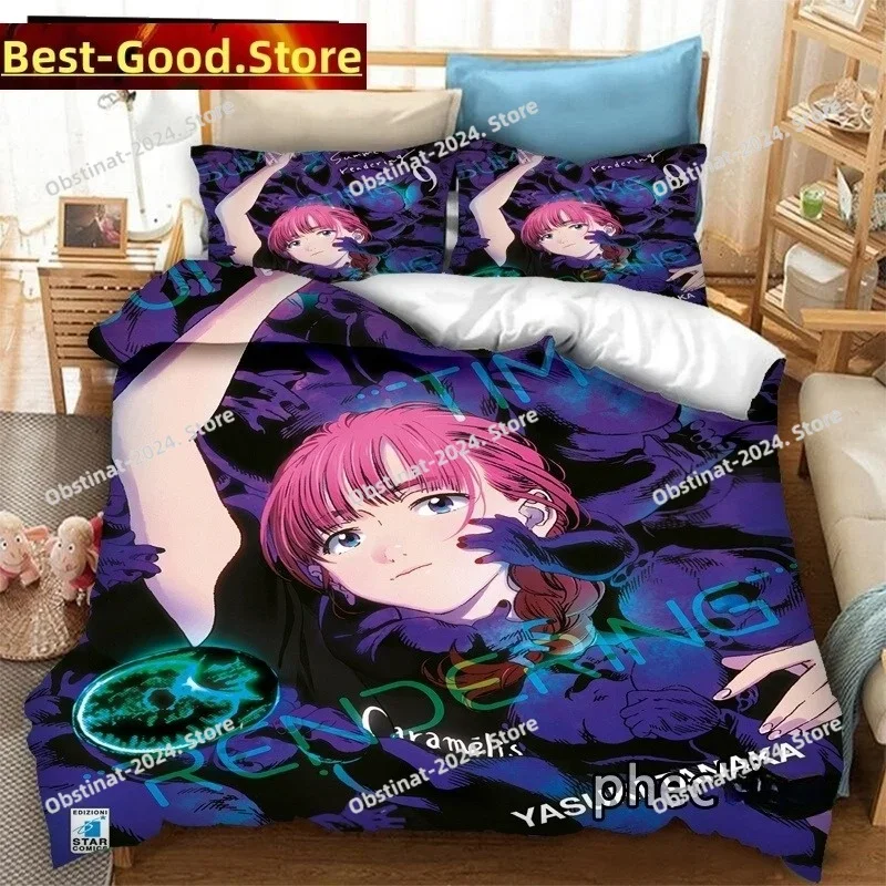 

Fashion 3D Print Anime Summer Time Rendering Printed Bed Set Duvet Cover Pillowcase Bedding Set Bed Linen Sheet Quilt Cover