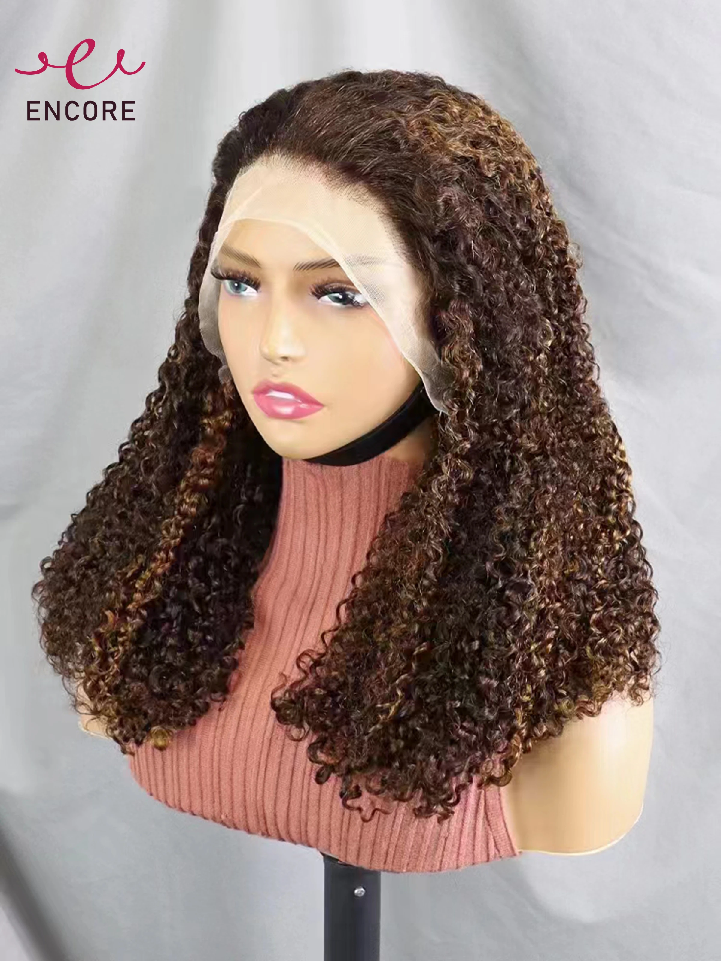 

4-30 Color Pixie Curly Human Hair Wig Transparent 13x4 Lace Frontal Wigs 12-22 Inch 250% Density Curly Hair Wigs For Black Women