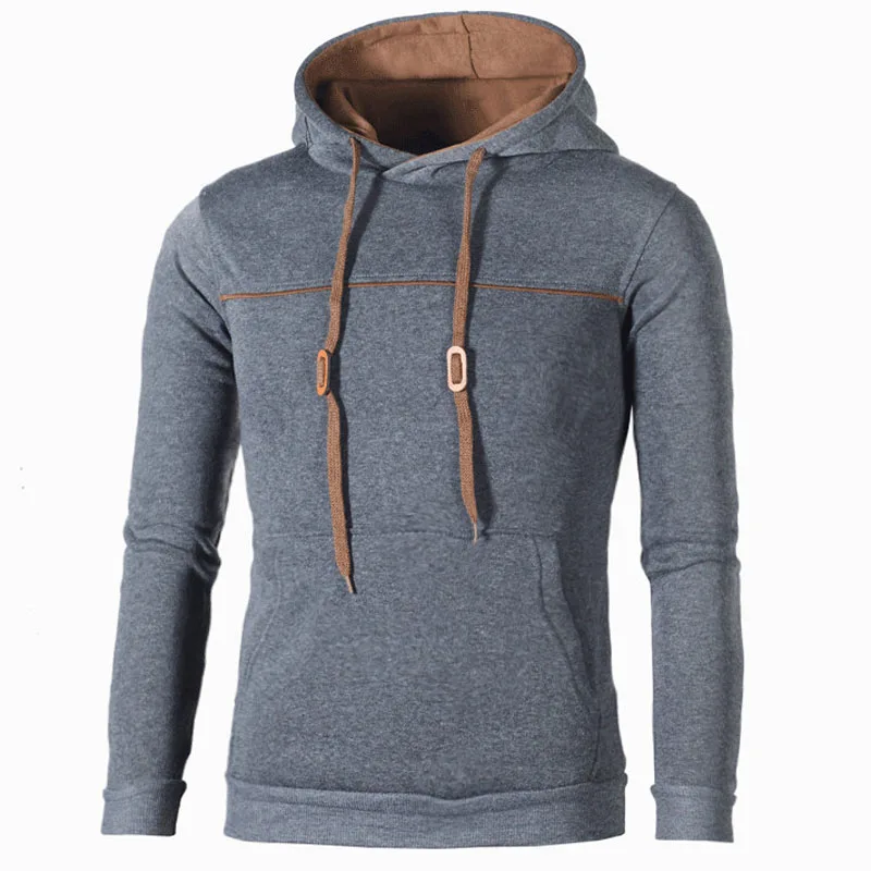 New Autumn Winter Sports Tops Male Hooded Sweatshirt Fashion Streetwear Men's Hoodies Sweatshirt Casual Men Clothing MY614