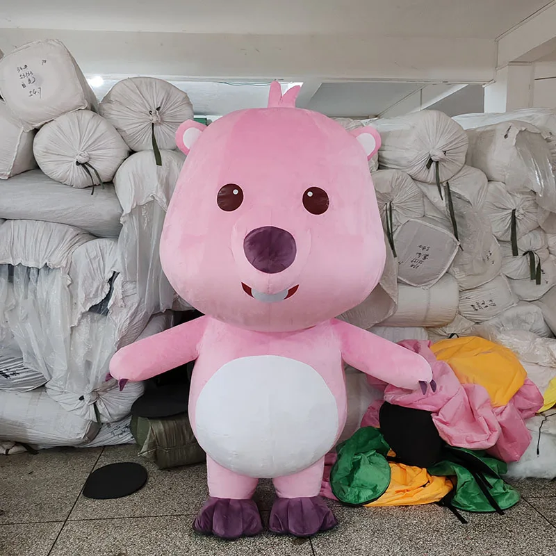 MINISO Disney Inflatable Pudding Dog Pacha Dog Mascot Costumes Cosplay Halloween Carnival Party Events Apparel No Battery