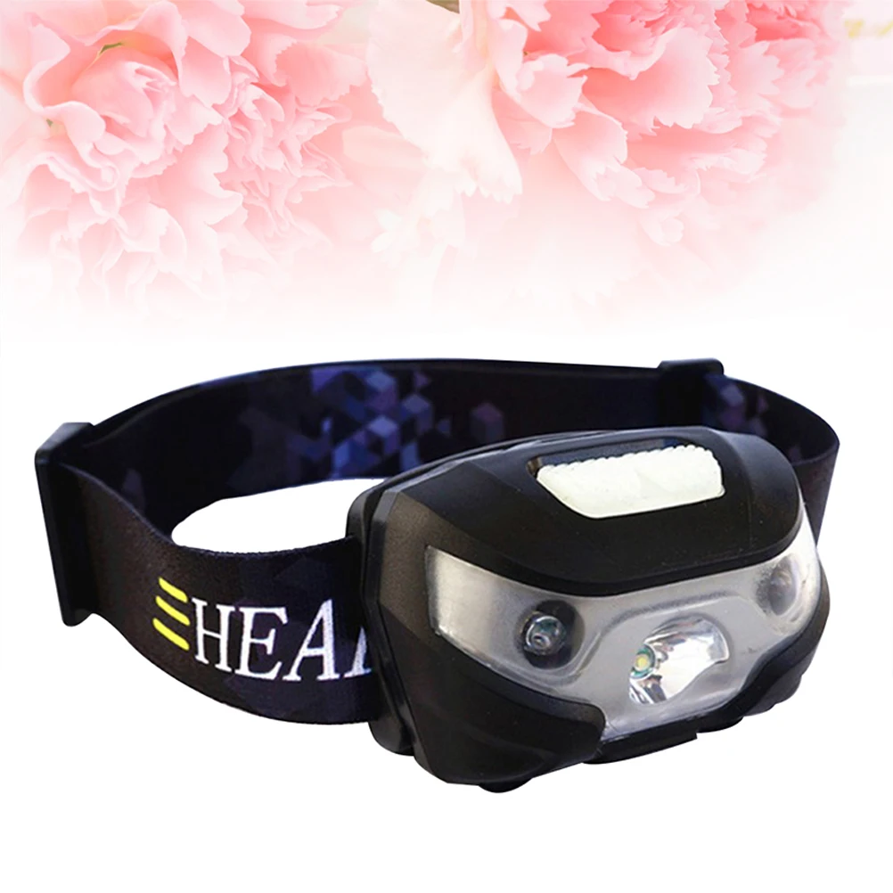 LED كشافات مقاوم للماء مشرق أسود USB الاستشعار حزام قابل للتعديل خفيفة الوزن الجري المشي لمسافات طويلة التخييم القراءة الصيد الصيد