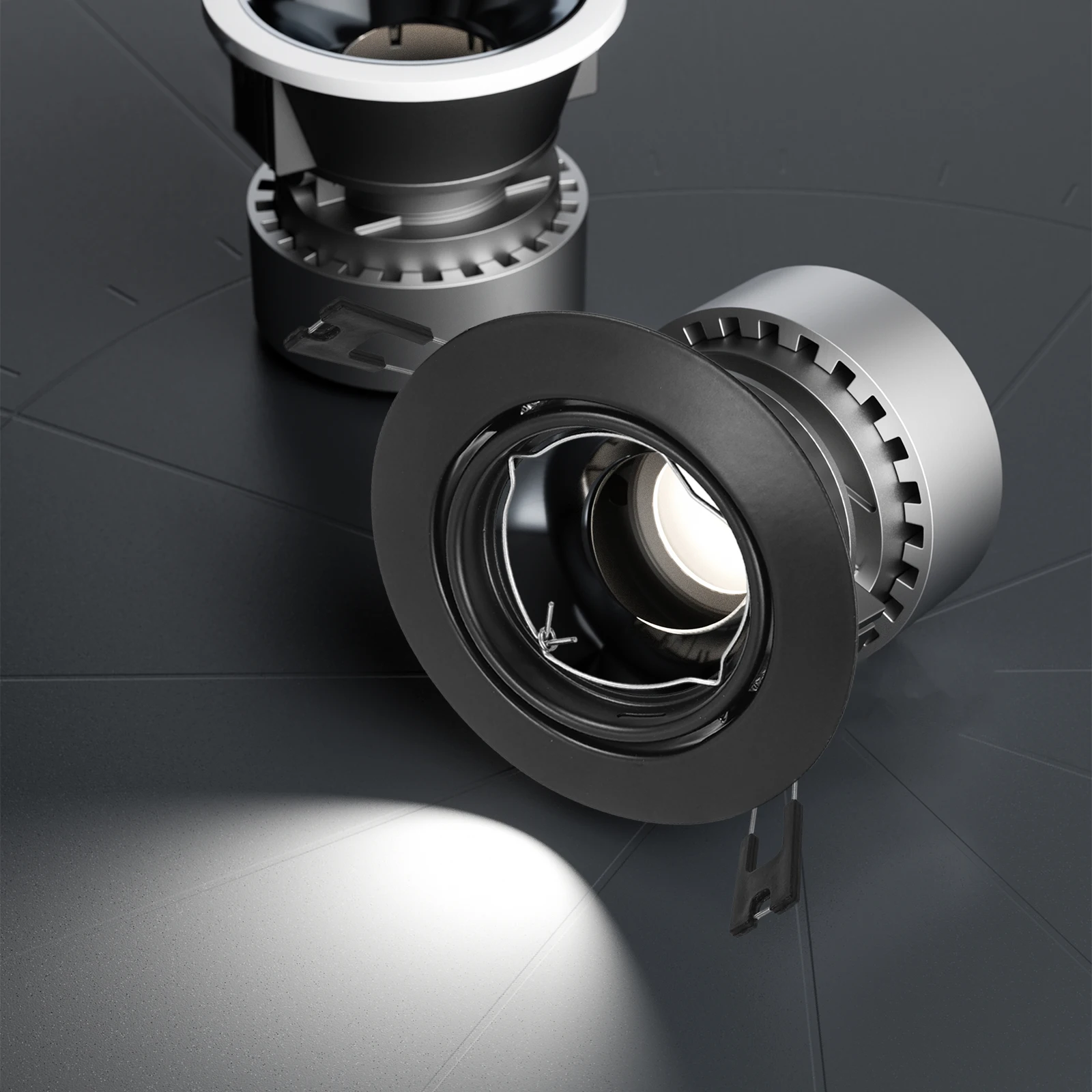 

100pcs Spring Clips for Recessed Lighting Black Downlight Retaining Clamp Lamp Accessories Panel Light Spring Buckle Easy