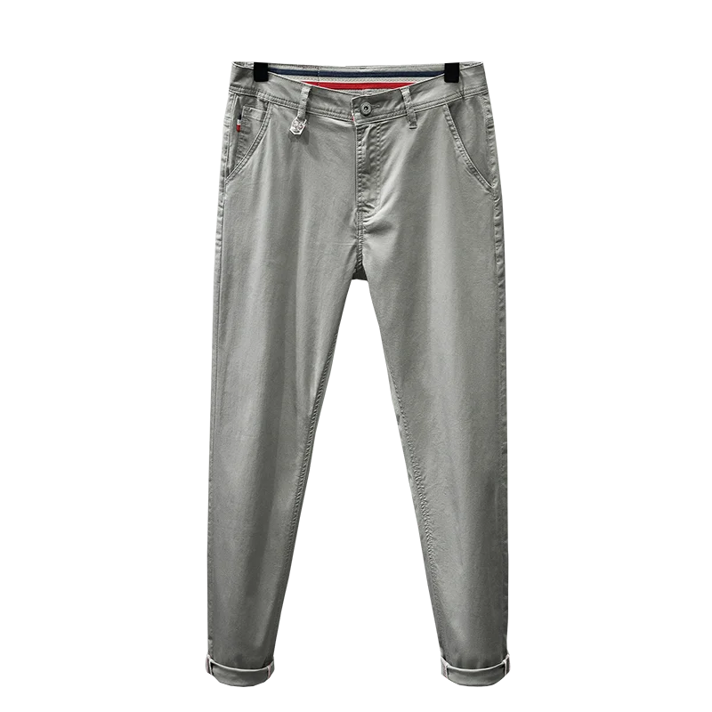 Pantalones vaqueros de talla grande para hombre, pantalón informal de negocios que combina con todo, holgado, recto, elástico, de alta gama y a la moda, de gran tamaño