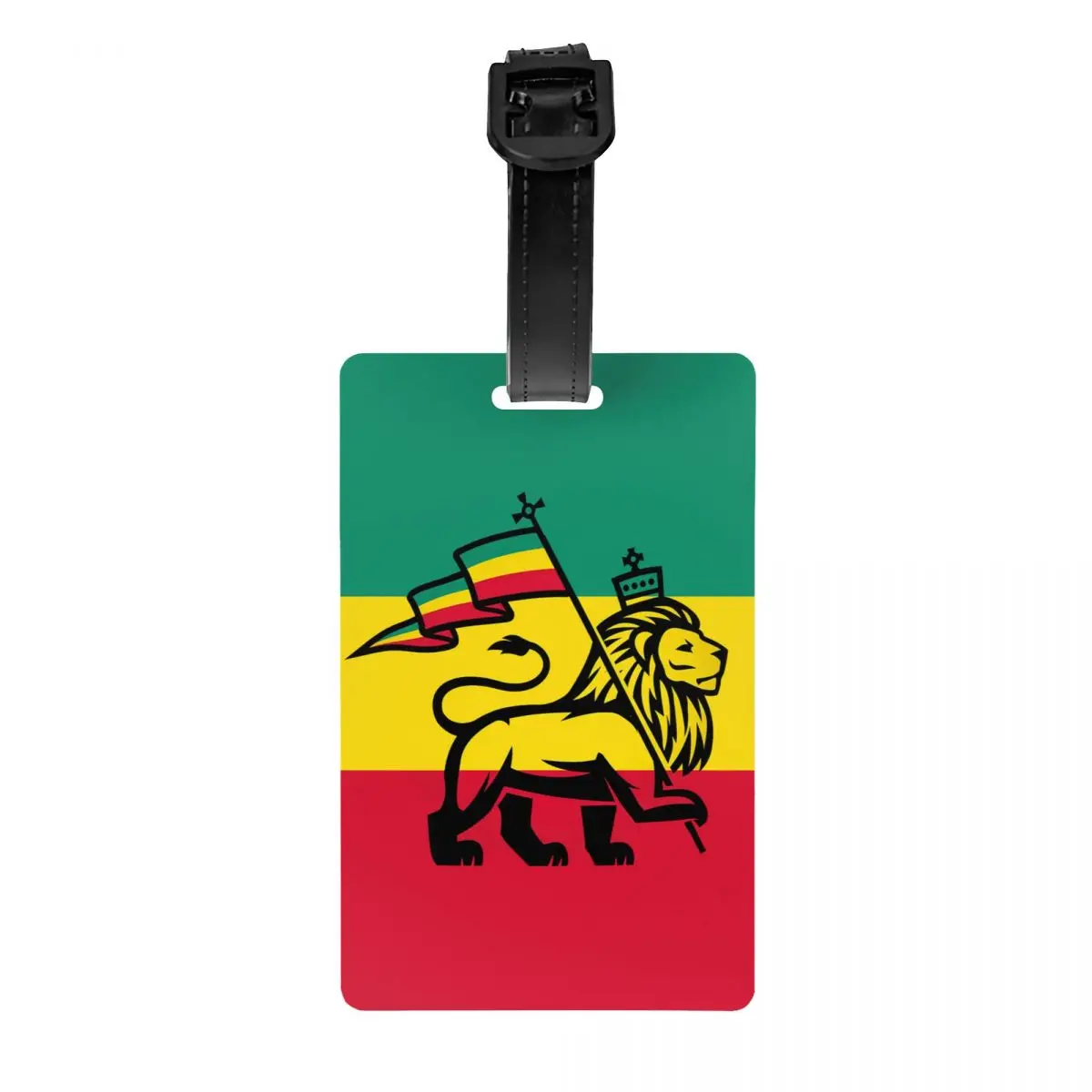 Aangepaste Jamaica Rasta Judah Leeuw Rastafari Vlag Bagagelabel Privacy Bescherming Bagagelabels Reistas Labels Koffer