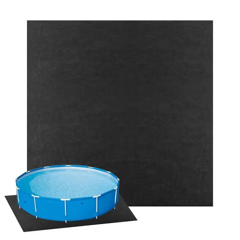 Swimming Pool Ground Cloth 13.12ft Pool Ground Cloth Portable Durable Eco-Friendly Above Ground Pool Mat Protects The Bottom