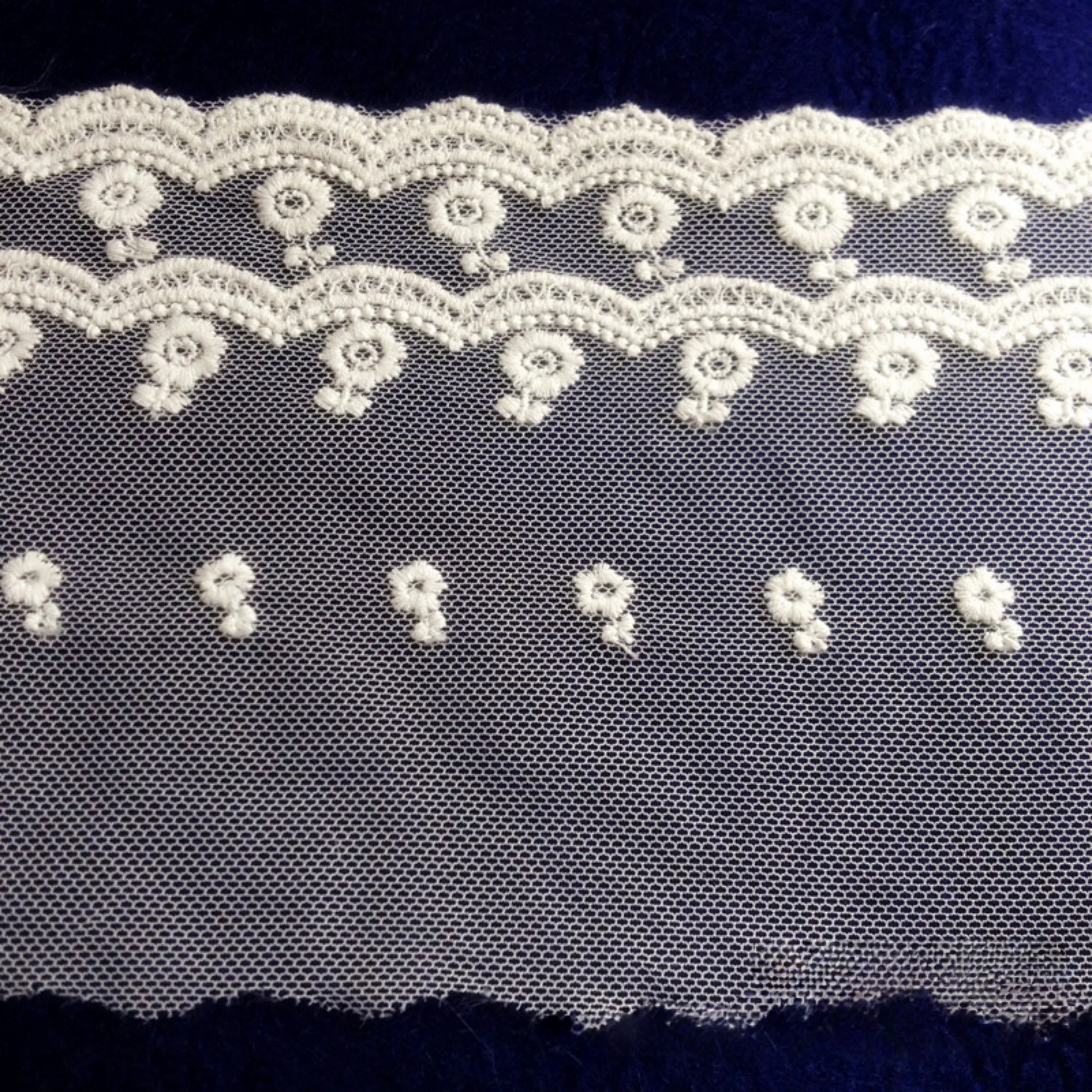 

Ширина 4,72 дюйма, двухслойная молочно-белая кружевная отделка, цветочное кружево, цветочная кружевная отделка для фаты, кружевная отделка с зубцами для DIY dre