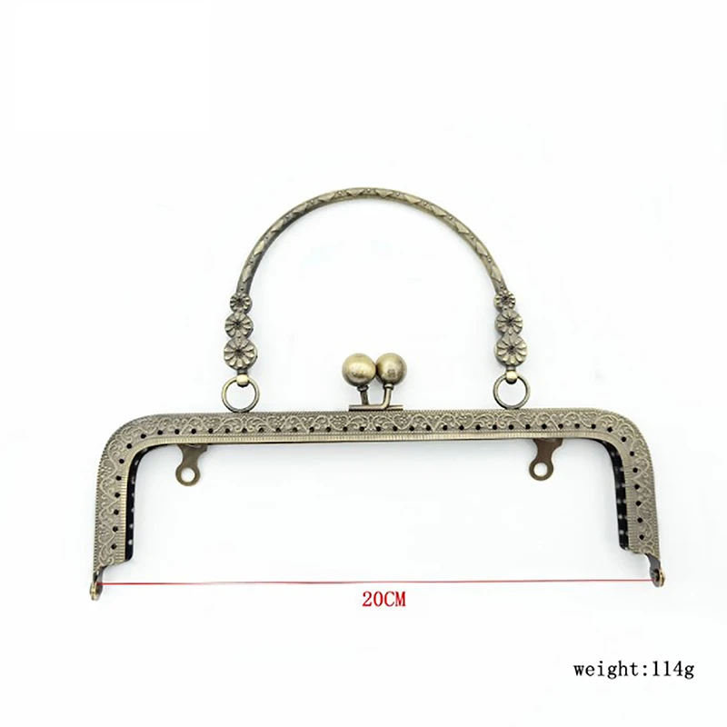 Vintage Pattern Purse Frame Kiss Clasp Metal Purse Clasp Frame Bag Kiss Clasp Lock Purse Frame Bag Frame Buckle Bag Hardware