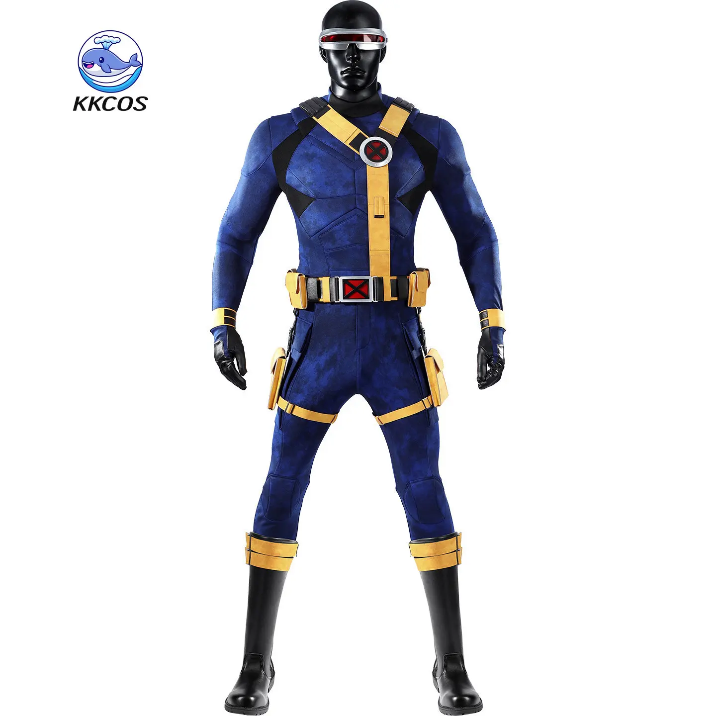KKCos Doomsday Cyclops Scott Summers Cosplay Costume Men Handsome Outfit Full Set Halloween Carnival Party view 3