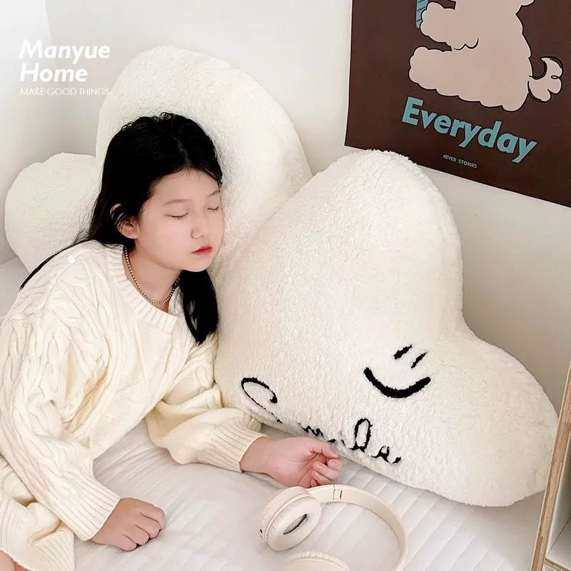 

Cute Pillows Decor Home Moon Pillow Headboard Cushion Clouds Children's Room Soft Cover Sofa Throw Pillow Backrest Cojines