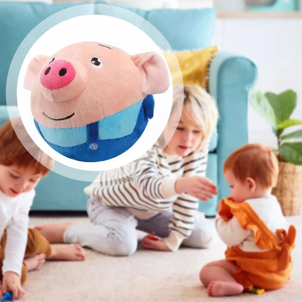 Interactive Jumping Ball Toy,Cartoon Children's Early Education Toys, Plush Interactive Products For Infants And Young Children