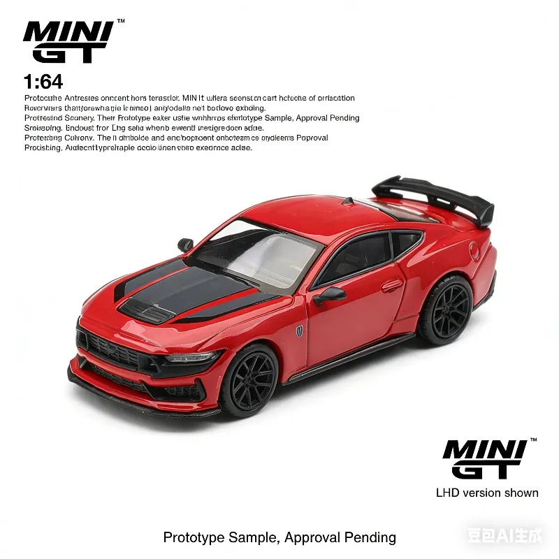 

Предзаказ MINI GT 1:64 1220 # Модель автомобиля Ford Mustang Dark Horse Race Scale из сплава, игрушка для мальчиков, предмет для коллекции и декора для взрослых.
