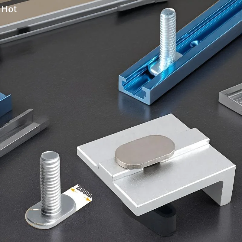 4 Buah Kit T-Track Lnline Dan Short Stop Universal Fit T Track Stop Block Untuk T-Track Woodworking Sanding Dan Routing