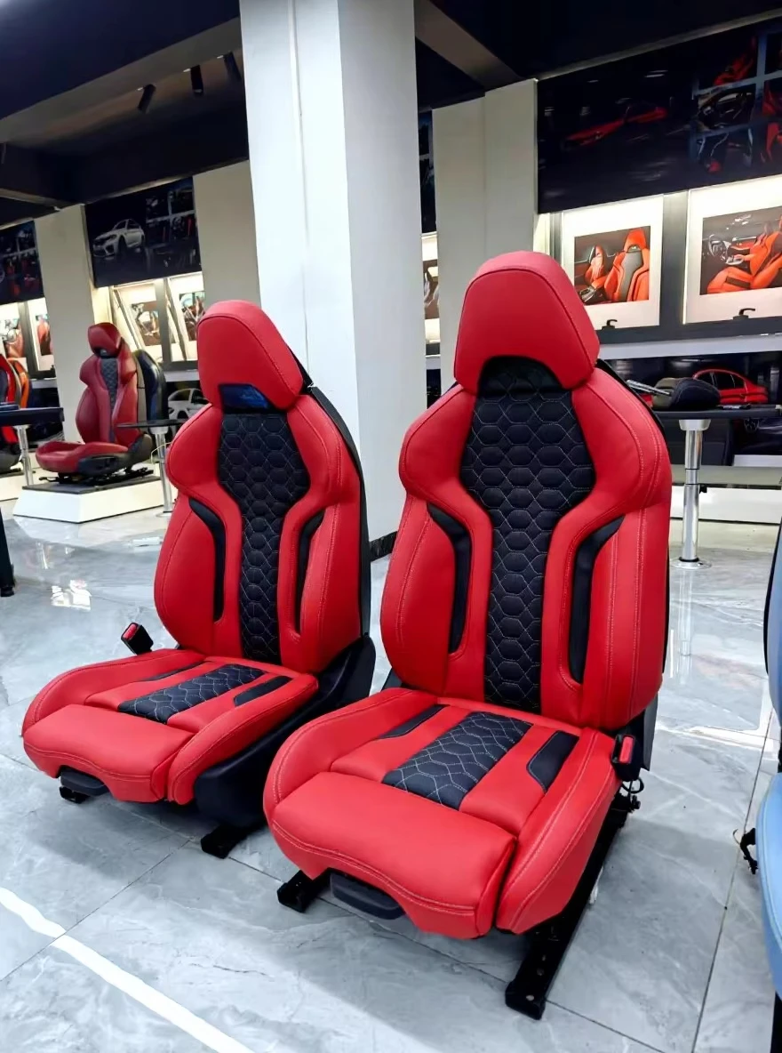 For F30 F80 F10 M3 M5 X3 Upgrade Car Interior Accessories Sports Racing Barrel Seats Custom Leather Cover and Sponge Seats