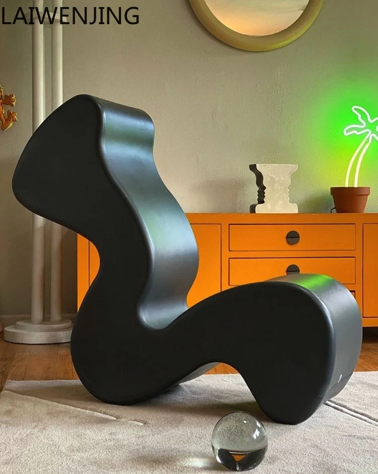 HLZ FRP Nordic Modern Simple Wabi Sabi Light Luxury Irregular Chair