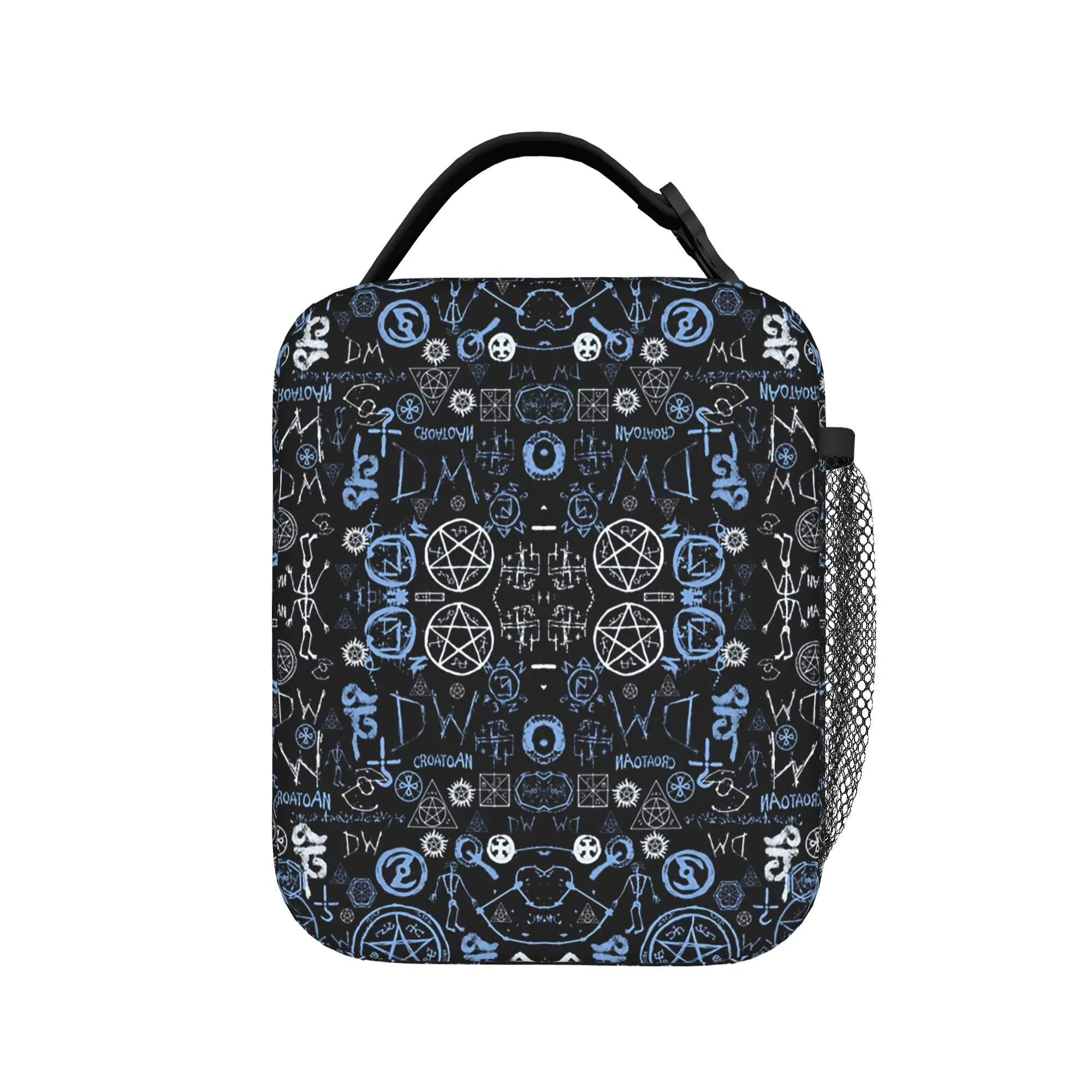 Supernatural Symbols Insulated Lunch Bags High Capacity  Lunch Container Cooler Bag Lunch Box Tote College  Outdoor Bento Pouch