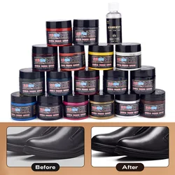 50g Leather Repair Paint Pigment DIY Vegetable Tanned Leather Pigments For Shoes Sneakers Bag Sofa Car Seat Crafts Repair Dye