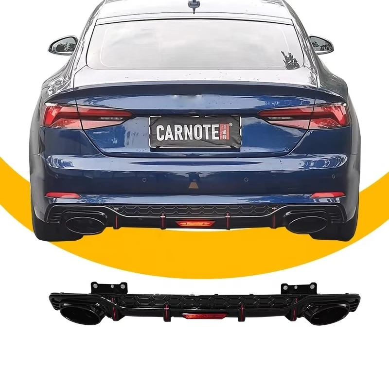 UNBO Rear Bumper Upgrade RS5 Sline Rear Diffuser Rear Diffuser For Audi A5 S5 B9 2017-2020 RS5 view 2