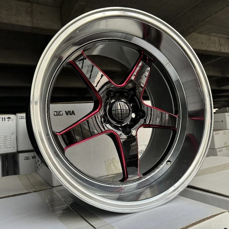 

Ready to Ship 18 Inch 5 Holes 5x1143 Aluminum Alloy Deep Dish Car Wheels Rims for Modified