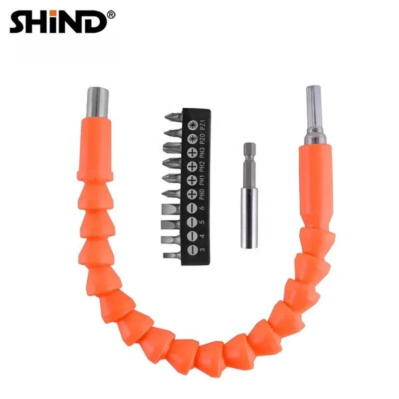 

SHIND Flexible Shaft for Electric Drill Universal Soft Axle with Bit Socket Connector Power Tool Accessory Carbon Steel