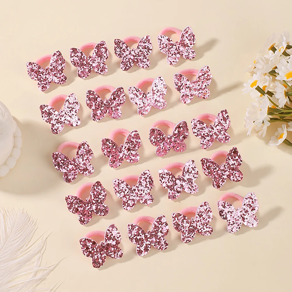 20 teile/los Kinder Elastische Haarbänder Mädchen Gummiband Für Kinder Süßigkeiten Scrunchie Haar Krawatten Nette Baby Haar Zubehör – Detail 19