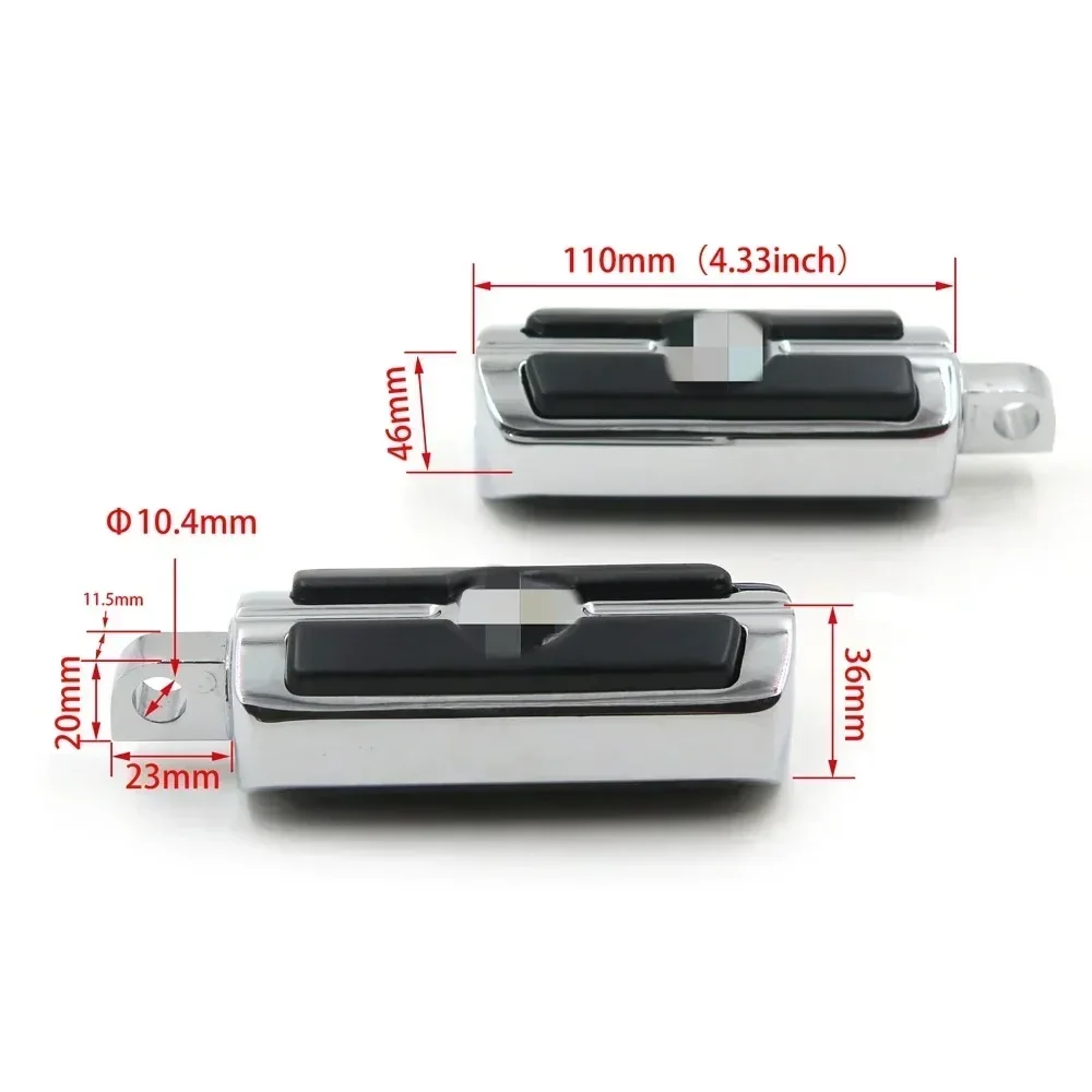 Motorcycle Parts Pair Skull Foot Pegs Rest For Harley-Davidson 1984-2017 Softail Touring Male Peg Mount