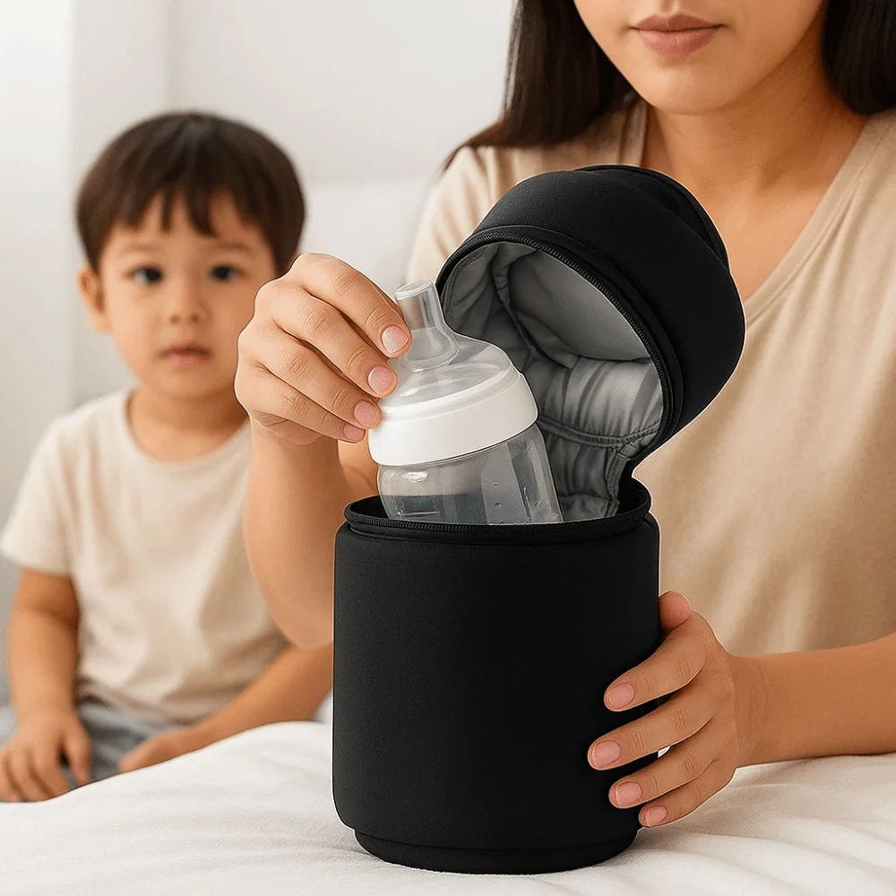 

Anti-Shock Milk Warmer Bottle Bag Waterproof Scratch Protection Thermal Mommy Bag Portable Cart Hanging Bag Daily Use