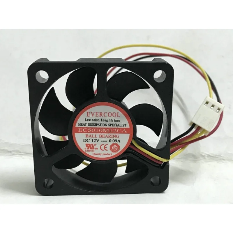 Z EVERCOOL EC5010M12CA DC12V 0.09A 50mm mute CPU fan 3pin