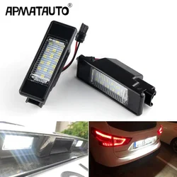 2pcs LED License Plate Light Lamps For Nissan X-TRAIL Qashqai Armada Primera P12 Juke Pathfinder R51 March NV200 Infiniti Q50