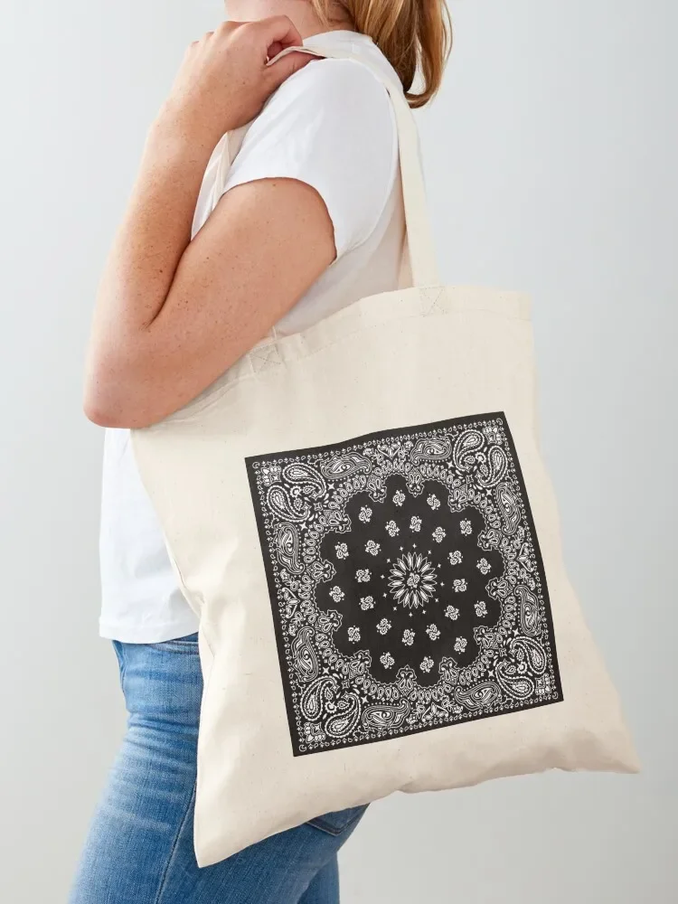 

Bandana Pattern Tote Bag Women's bags canvas shopping bag personalized tote shopping trolley bag