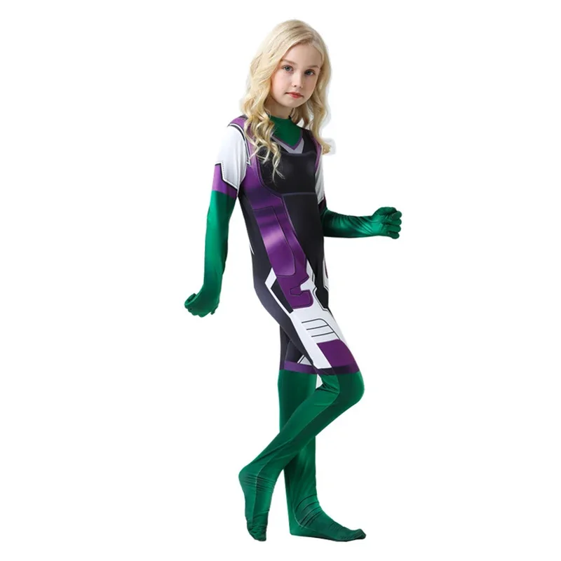 She-MEDk Cosplay Anime Figure Costumes d'Halloween pour enfants, Catsuit, Zentai Net Smile Hero, Combinaisons, Déguisement, Vêtements pour femmes