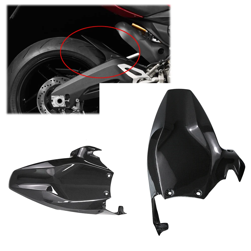 

For PANIGALE 1199 1299 V2 CARBON FIBER REAR FENDER HUGGER MUDGUARD 2014 2015 2016 2017