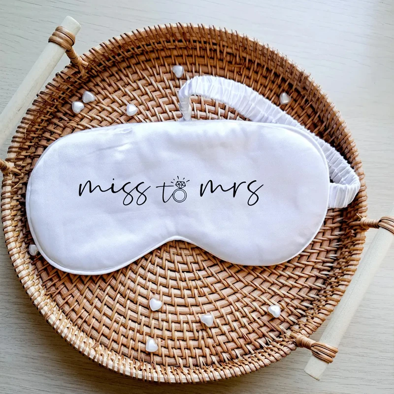 

'Miss To Mrs' White Eye Mask Wedding Souvenirs Bachelorette Party Decoration Supplies Bridal Shower Accessories Bride To Be Gift