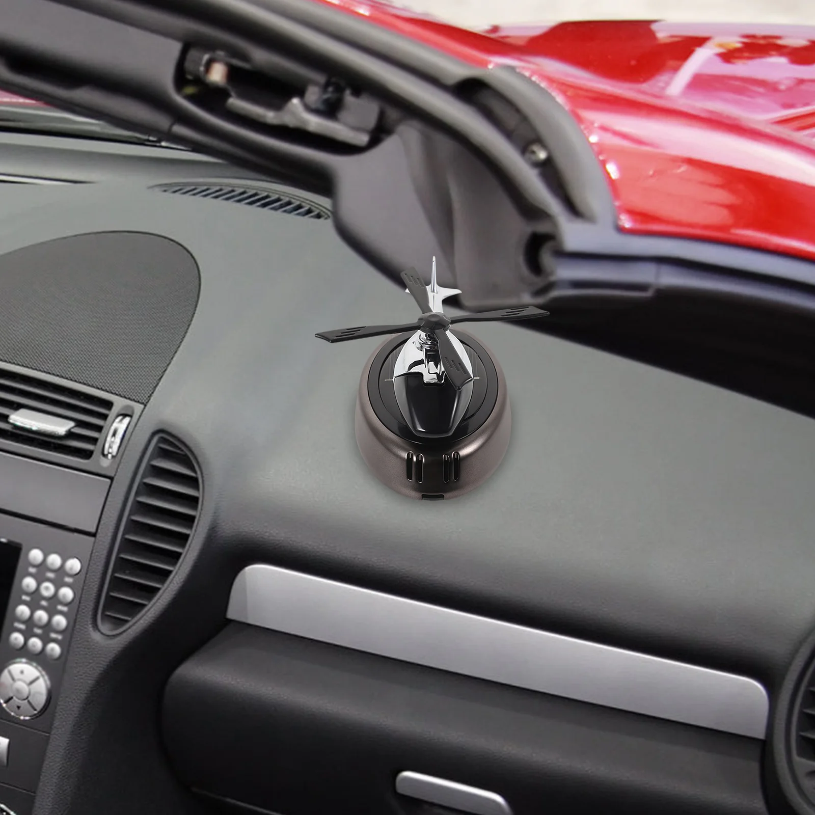 

Portable Car Air Freshener Diffuser Solar Powered Aromatic Vent Clip for Essential Oils Fashionable Interior Accessory for All