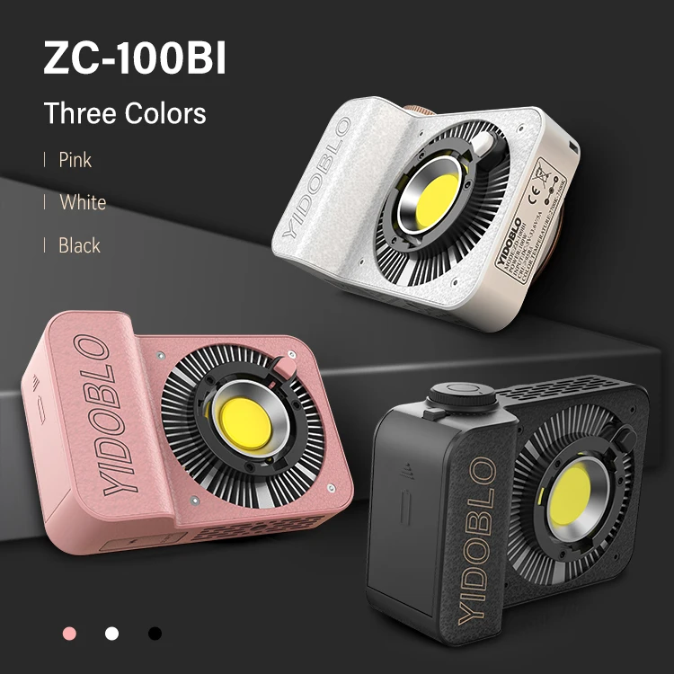 

Yidoblo ZC-100bi 100W Bicolor LED Light Pro Photography LED Video Light Pocket LED Light Mini Lamp for Living Warm&Cold Light