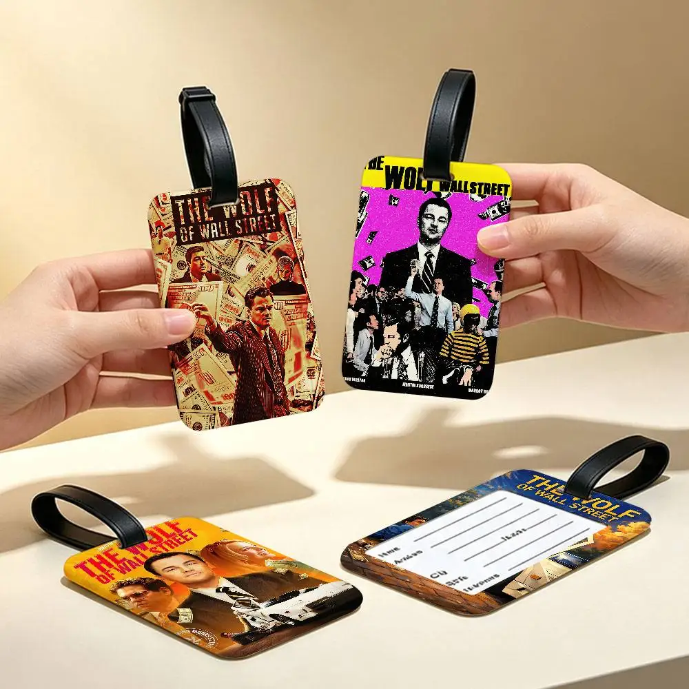 Classic Movie The Wolf of Wall Street  Waterproof PVC Baggage Tag With Info Card Anti lost Identification Tag For Luggage