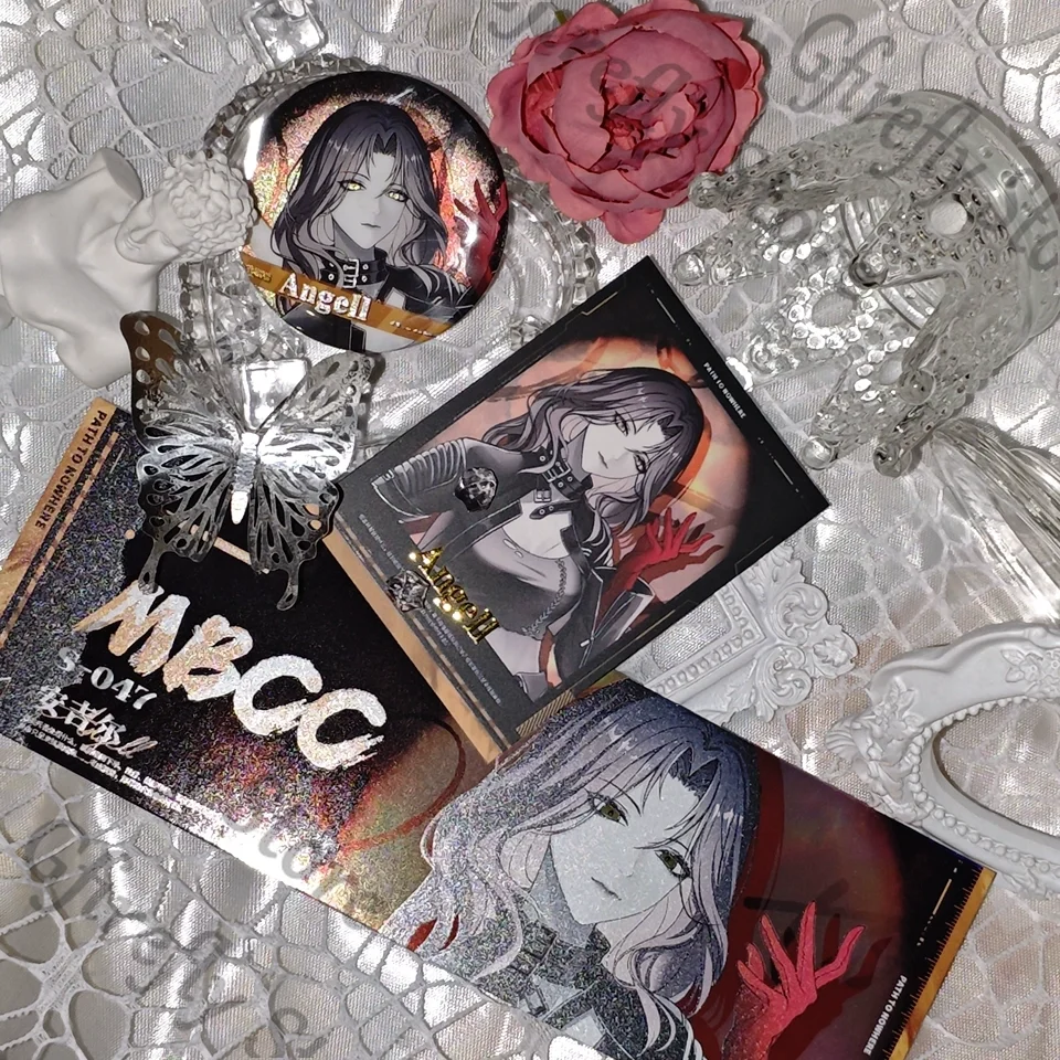 

Path To Nowhere Angell Cosplay Brooch Badge Identification Laser Ticket Cabernet Coquelic Emblem Breastpin Anime Decor Card Set