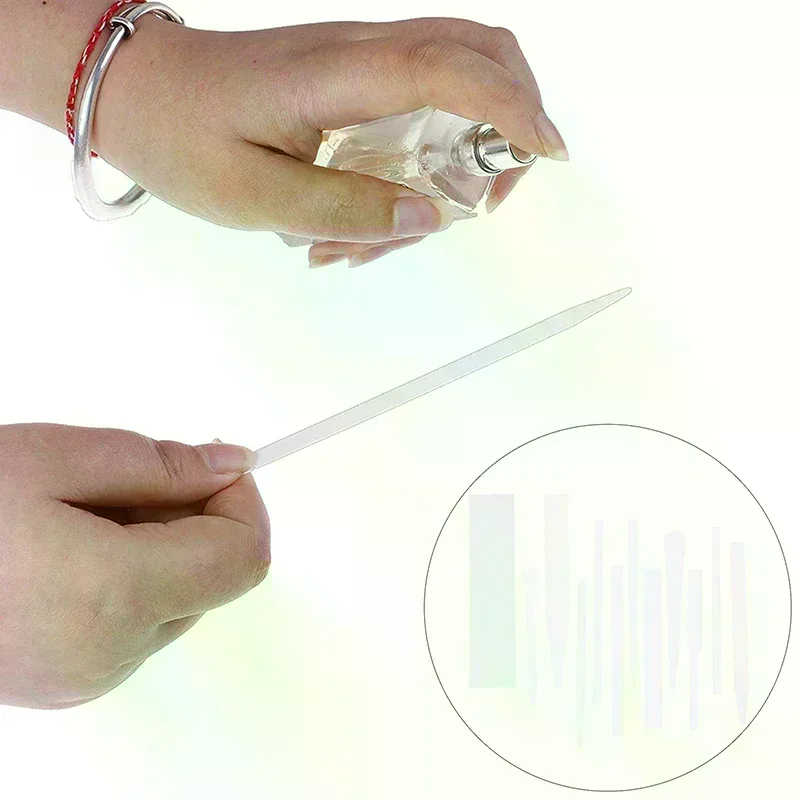 100 قطعة العطور الروائح العطور الزيوت الأساسية تستر شرائط العطر المتاح الأبيض رائحة ورقة شرائط ورق أوراق اختبار #5