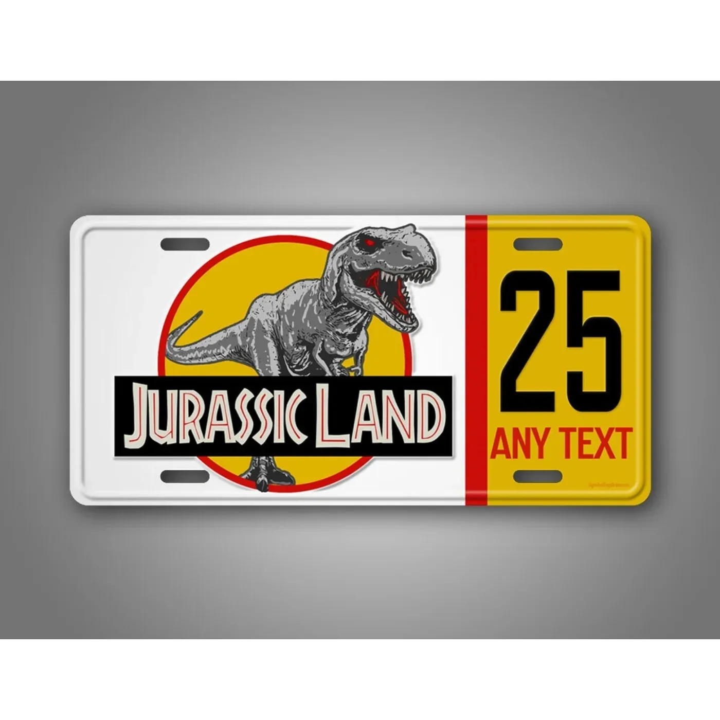 Personalized Jurassic Park Tag Waterproof Decorative for Car Home Decor