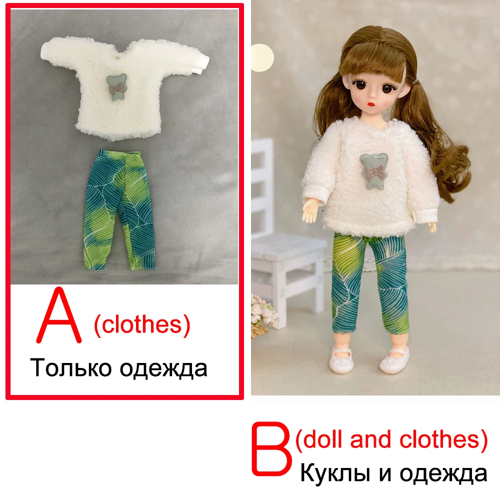 Fashion 1/6 Bjd Doll 30cm Princess Dress Up Clothes Accessories Cute Diy Playhouse Doll Kid Children Fashion Birthday Gift