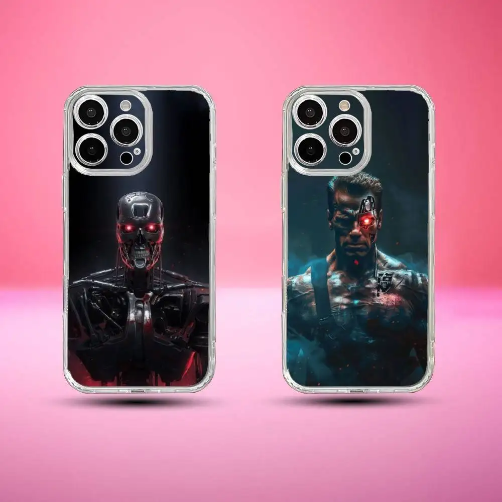 Чехол для телефона Арнольда Шварценеггера Терминатора для iPhone 17,16,15,14,13,12,11 Plus, мягкий прозрачный чехол Pro Max