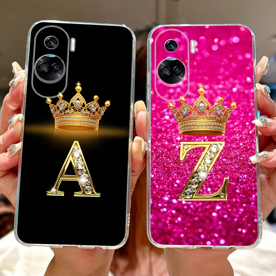 For Honor 90 Lite Case CRT-NX1 Luxury Fashion Letters Cover Soft Silicone Phone Case For Honor 90 Pro Honor90 Lite Fundas Bumper