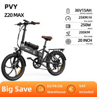 PVY Z20MAX Adult Electric Bike 250W Motor City Electric Bicycle 36V15AH Battery  E-bike 20 Inch Tire Ebike