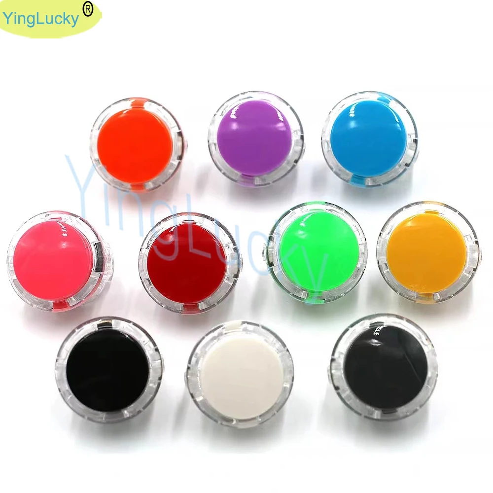 10 pçs/lote botão Arcade transparente 30mm botão substituir SANWA OBSF-30 OBSN-30 OBSC-30 JAMMA"